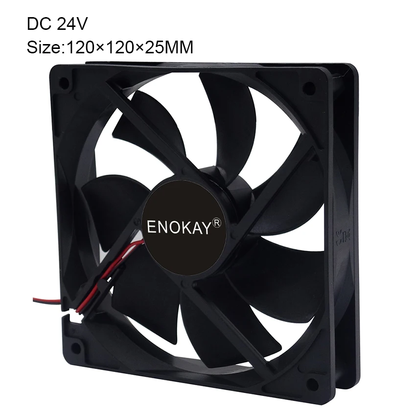 Wholesale 5 Piece DC 120mm 12cm 12025 2Pin 12V 120x120×25mm Water