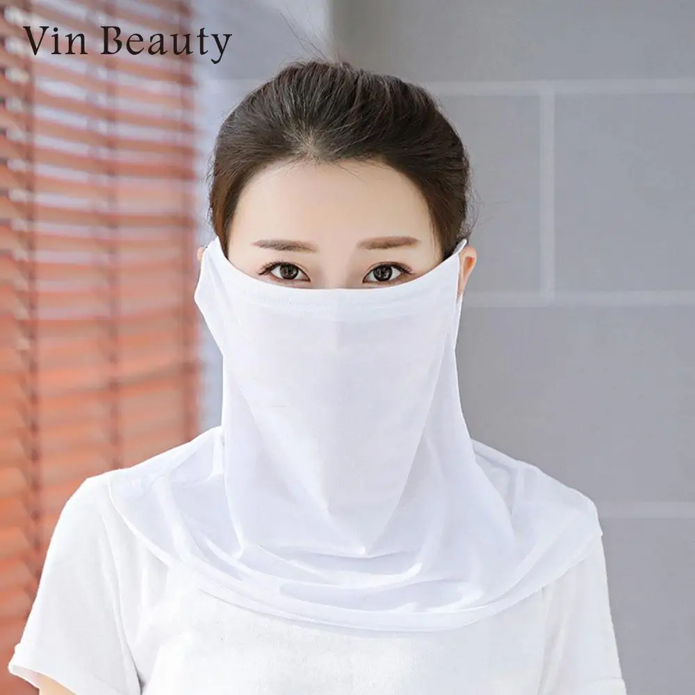 Маски ледяной шелк маска для лица Солнцезащитная маска тонкая УФ-защита маска для лица шарф дышащий Теплый Эластичный пыленепроницаемый