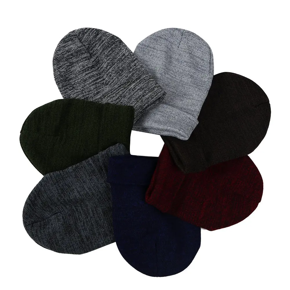 

Winfox Fashion Baggy Beanies For Men Winter Cap Women's Outdoor Bonnet Skiing Hat Female Soft Acrylic Slouchy Knitted Hat