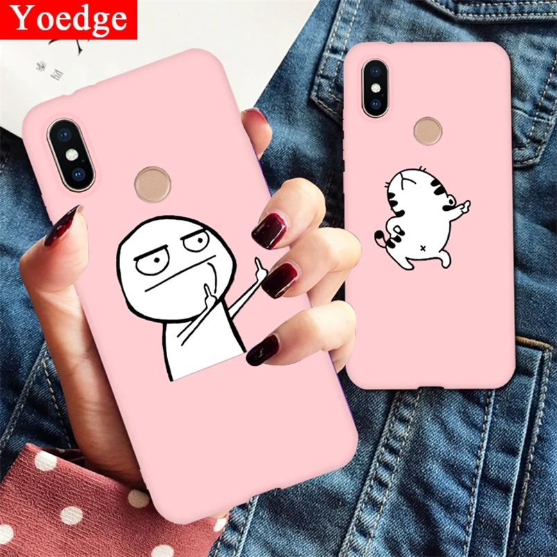 

TPU Matte Fundas For Coque Xiaomi Mi A1 5X A2 6X 8 Lite 9 F1 For Redmi 4A 4X 5 Plus 5A 6A S2 Note 3 4X 5 6 7 Pro Pink Phone Case