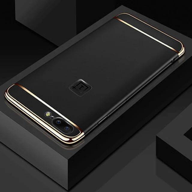 Luxury Gold Plating Case for Oneplus 5 5T Armor Aluminum Metal Bumper