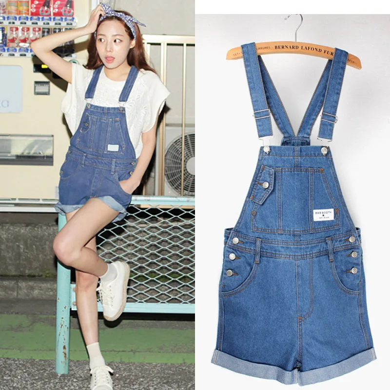 jeans jumpsuit kort