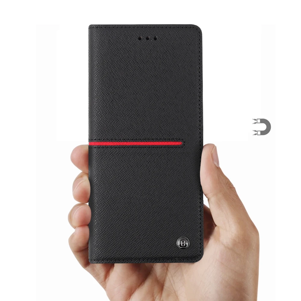 GEBEI Case Cover for Galaxy Note 8 Genuine Leather Magnet Flip Samsung Note8 Wallet Folio Slim Stand Card Slots | Мобильные телефоны