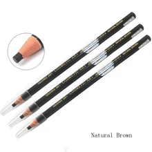 Профессиональный 3 шт натуральный коричневый постоянный макияж 1818 водонепроницаемый карандаш для бровей татуировки Макияж для бровей