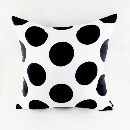 

18"*18" Black White Polka Dot Abstract Geometric Throw Pillow Cover for Couch Bedding Home Warming Gifts