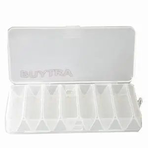 

Fish Lures Hard Cases 14 Compartments Double Sided Spinner Plastic Useful Multi-function Fly Fishing Tackle Box Storage Tool