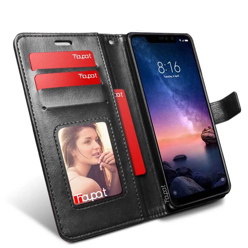 Thouport Case For Xiaomi Redmi 6 Pro 6A Redmi Note 6 Pro Leather Case Flip Wallet Stand Card Holder Cover Photo Frame For Redmi6