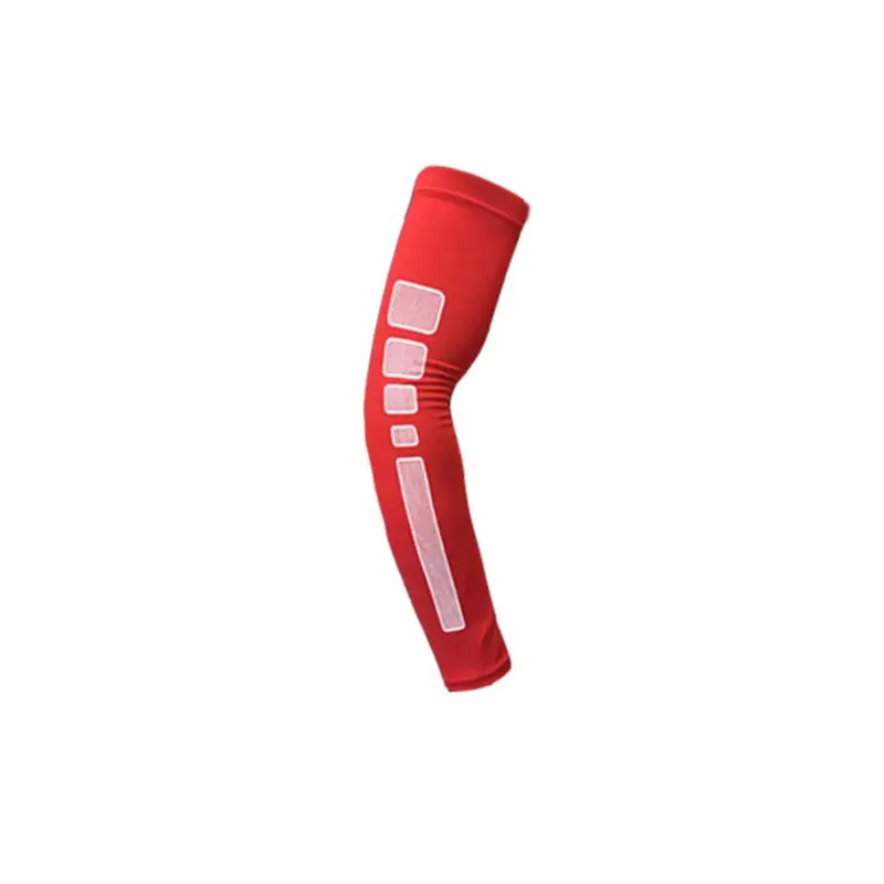 Спортивные противоскользящие силиконовые мужские и женские противоуф-Компрессионные рукава для бега для езды на велосипеде Гетры для баскетбола спортивные Налокотники - Цвет: R