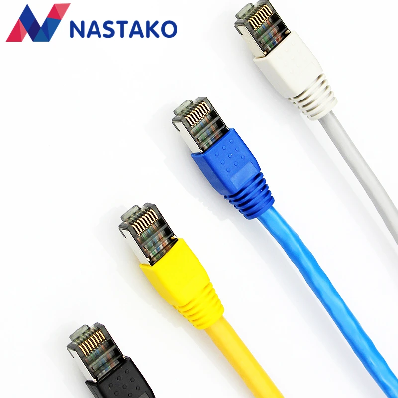 Настако черный Cat6 Cat5e rj45 разъем cat 6 сетевой Сплит Тип stp металлические