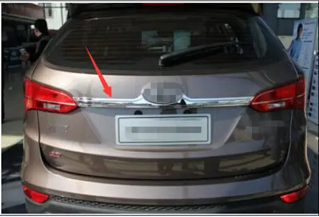 ABS хромированная крышка задней двери багажника ручки отделка для Hyundai Santa Fe IX45 2013