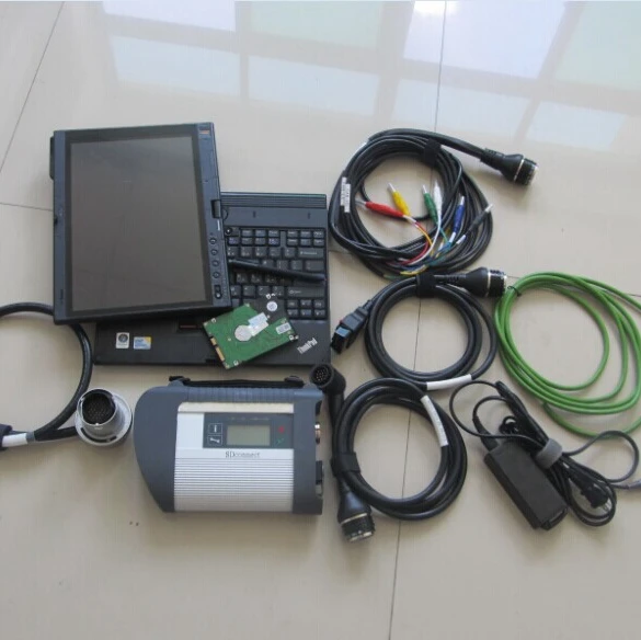 

mb star c4 sd connect with Newest V2019.07 software well installed x200t laptop ram 2g diagnostic tool ready to use