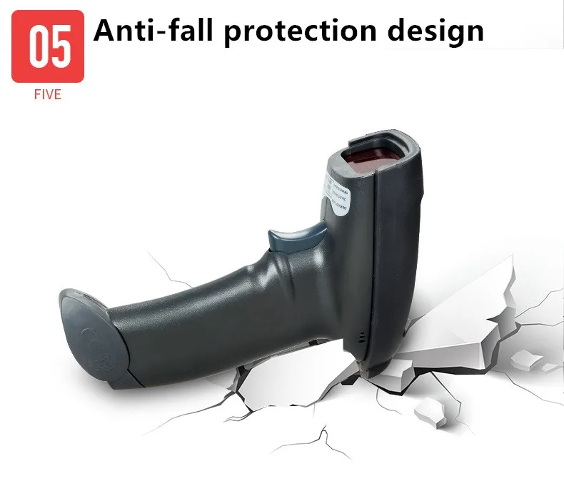 Techlogic сканер штрих-кодов Высокочувствительный штрих-код ручной сканер USB проводной/беспроводной 1D считыватель штрих-кодов для системы POS