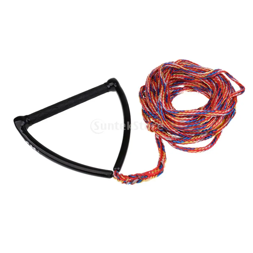 Safety 23m/75ft 2200lb 1 Section Water Ski Rope Tow Harness Leash Cord Line &15" EVA Handle Grip for Wakeboard Kneeboard Surfing-in Surfing from Sports ...