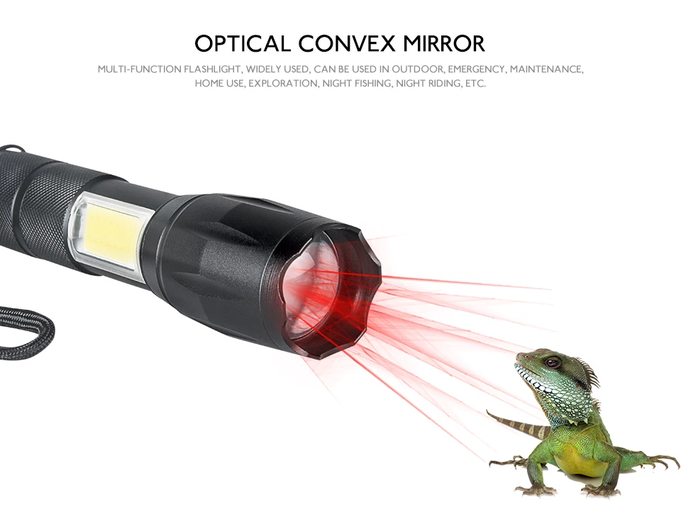 T6 3800LM Zoomable LED Flashlight Waterproof Hunting Lanterna  (5)