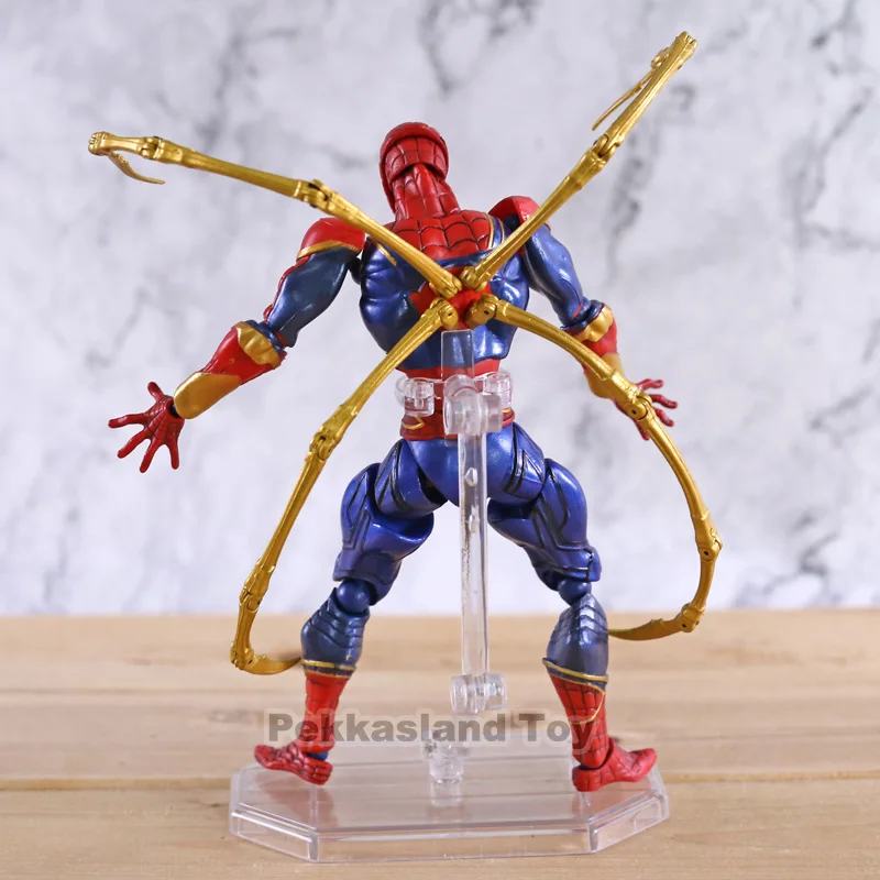 Аниме X men Amazing yamaguchi revoltech Железный Человек паук ПВХ фигурка модель человека паука