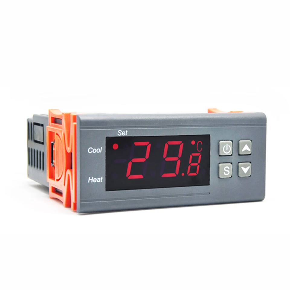 

Two Relay Output LED Digital Temperature Controller Thermostat Incubator STC-1000 110V 220V 12V 24V 10A with Heater and Cooler