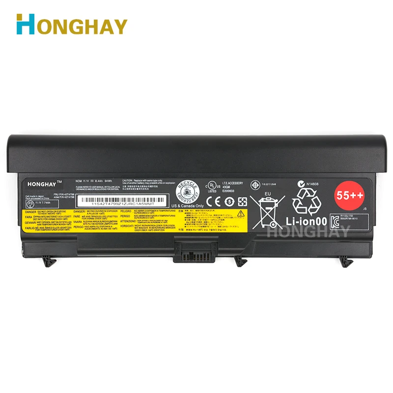 Honghay Аккумулятор для ноутбука LENOVO ThinkPad E40 E50 E420 E520 SL410 SL510 T410 T510 T420 T520 W510 W520 L410 L420 L510 L520