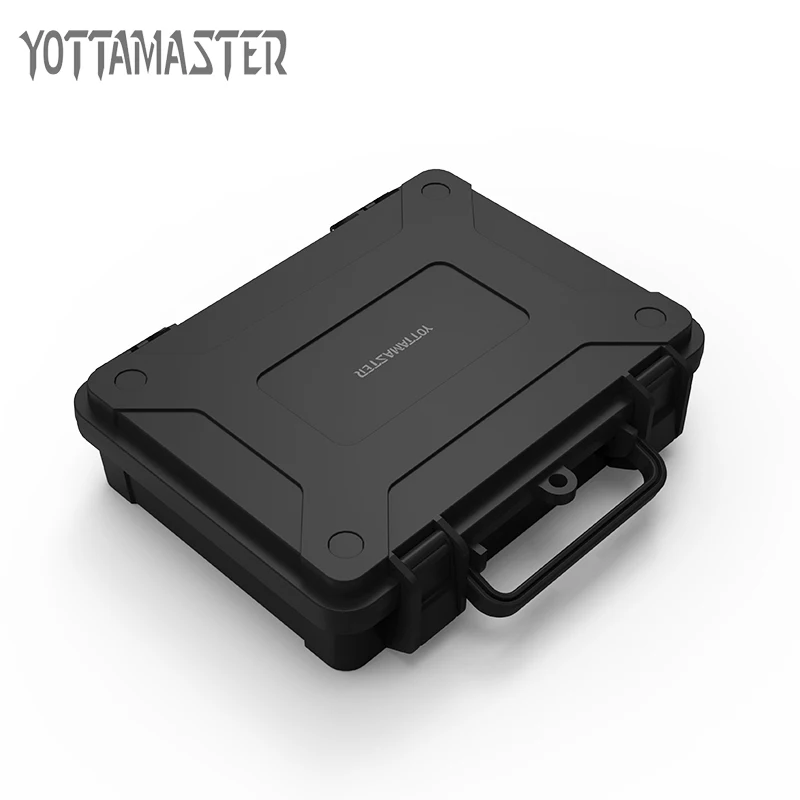 

Yottamaster HDD Protection Case 3.5 inch Hard Drive Disk Case Hard Drive Protective Box Storage Case Lock Design with Label