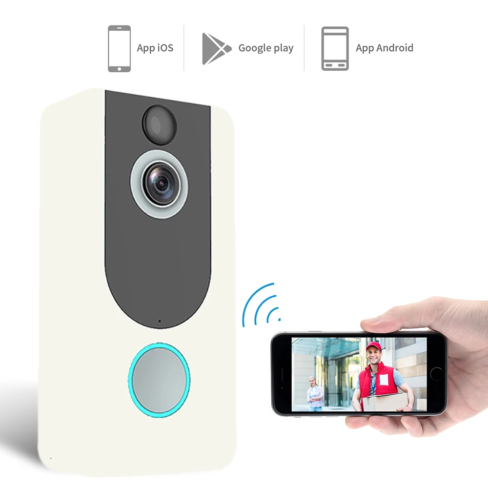 

720p 166 Degree Wide Angle Wireless WIFI Doorbell
