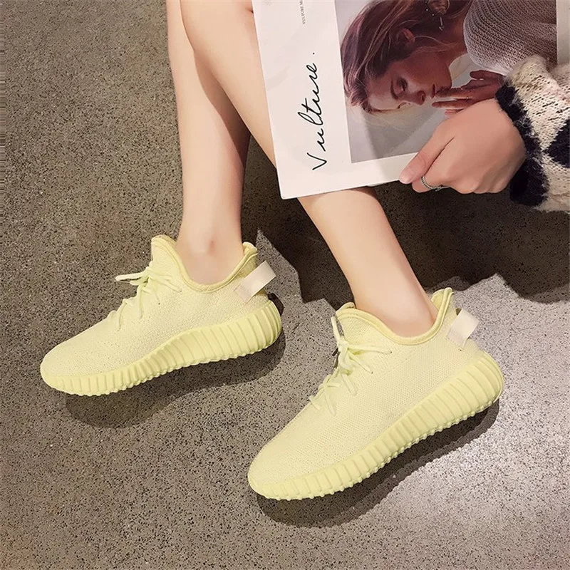 Breathable Casual Lovers Runing Shoes Stretch Sock Shoes Platform Elastic Sneakers Outdoor Women Shoes Tenis Feminino Size 42 43