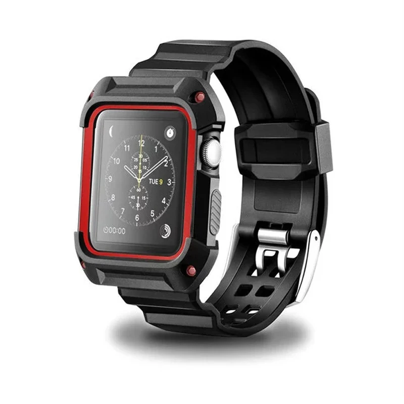 Горячая Распродажа! Спортивный ремешок BUMVOR для Apple Watch 40/44/42/38 мм iwatch5/4/3/2 резиновый