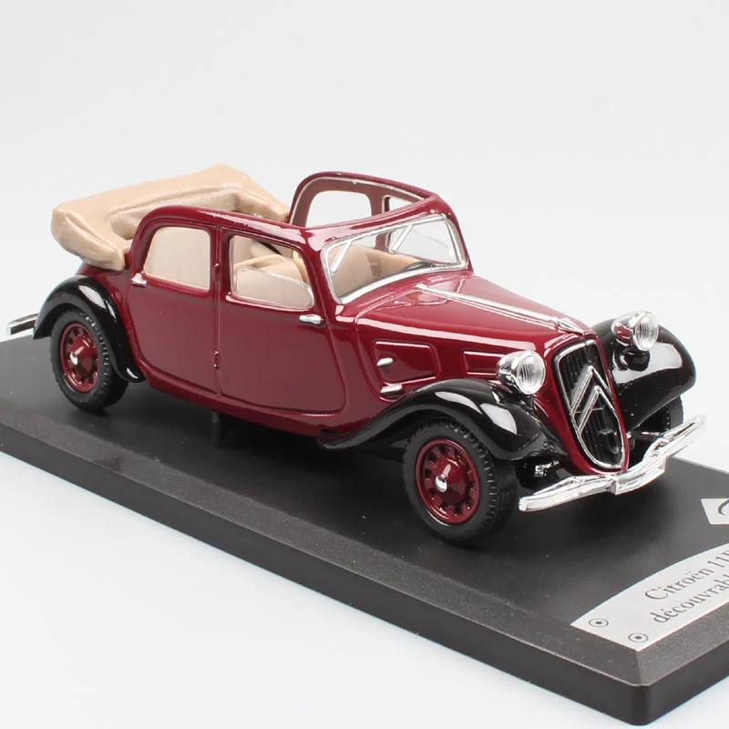 1:43 Масштаб MAJORETTE классический винтажный Citroen тяги Avant 11B развязка 1938 трансформер вагон литая под давлением модель автомобиля игрушка