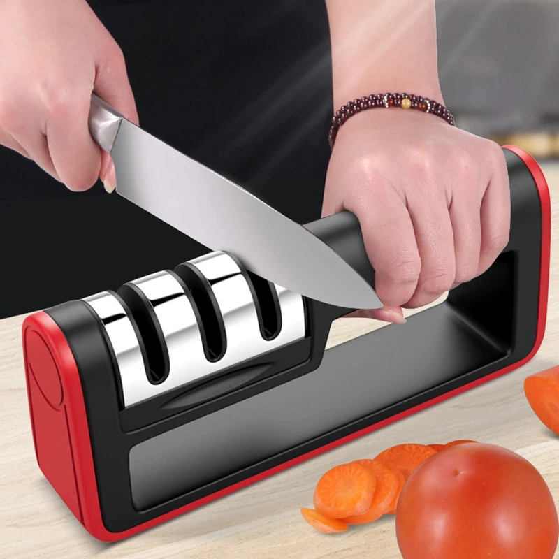 Stainless Steel Ceramic Knife Sharpening Stone Diamond Sharpener Kitchen Tools Professional | Дом и сад