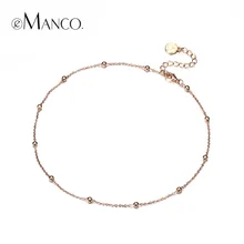 Emanco очаровательный Цепи колье Цепочки и ожерелья CCB Бусины делая Золотая Цвет Новые поступления подарки для Для женщин Модные украшения