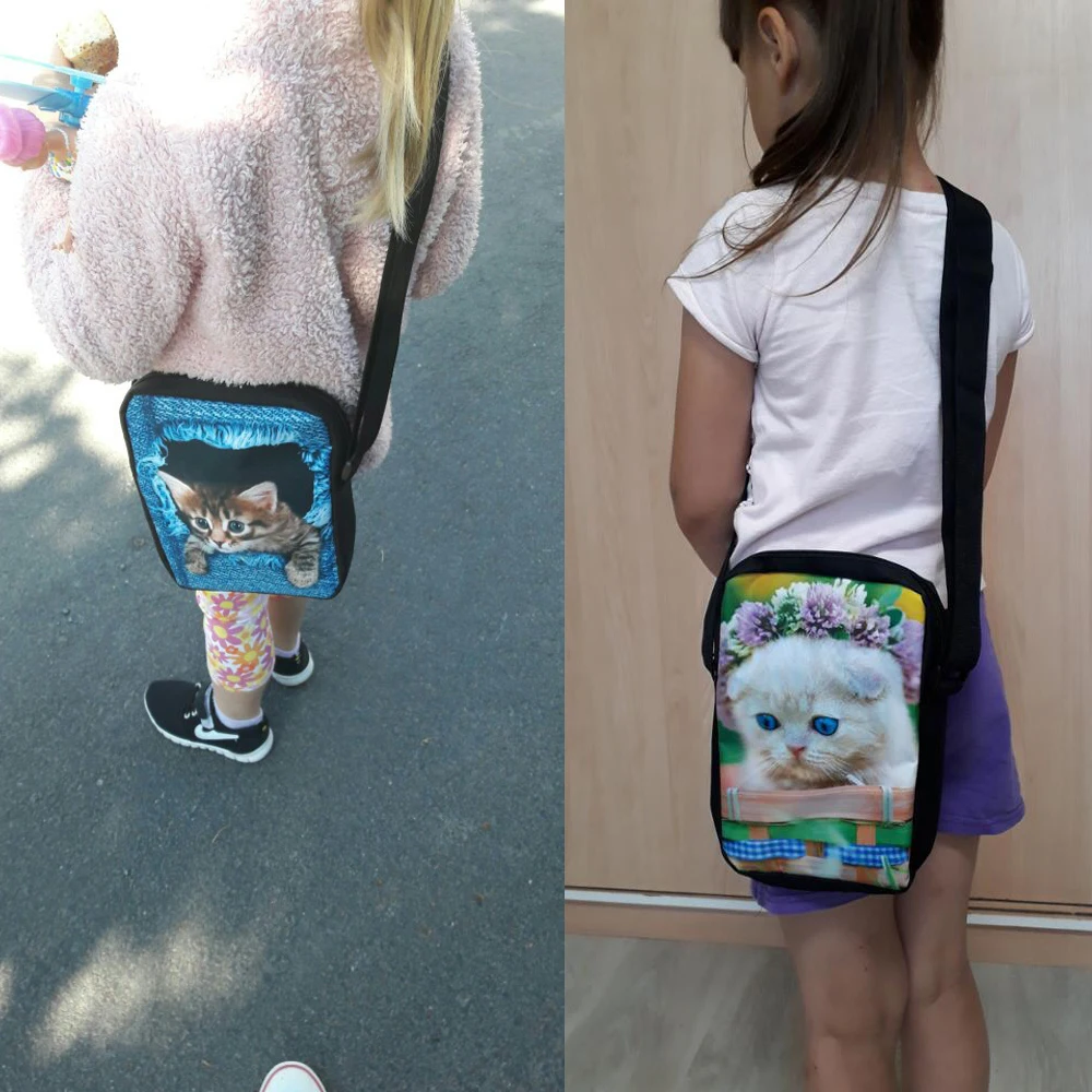FORUDESIGNS/женские сумки-мессенджеры с принтом Совы из мультфильма, сумки через плечо для детей, девочек, дорожные сумки на ремне, Женская сумка