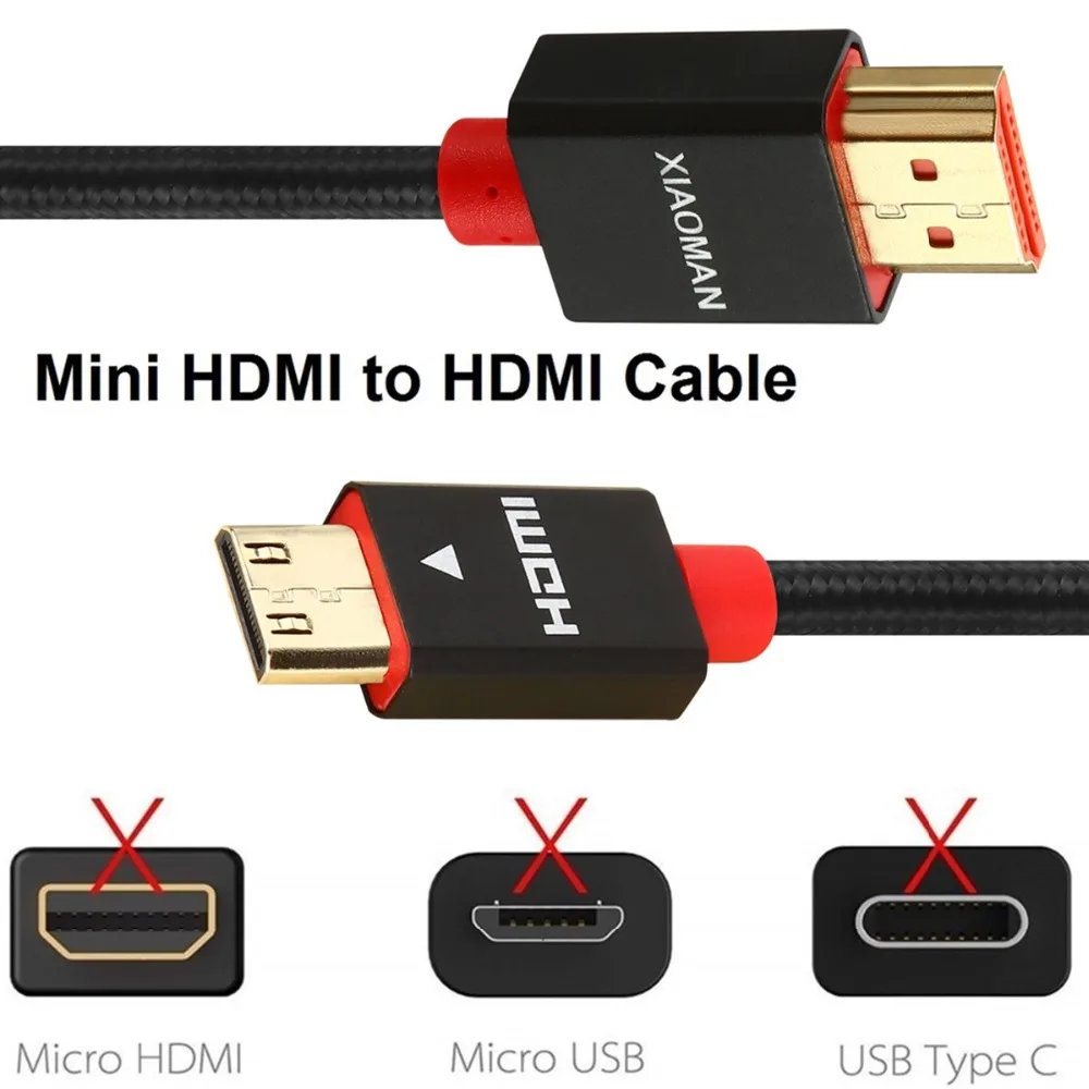 Mini HDMI to HDMI Cable (3)