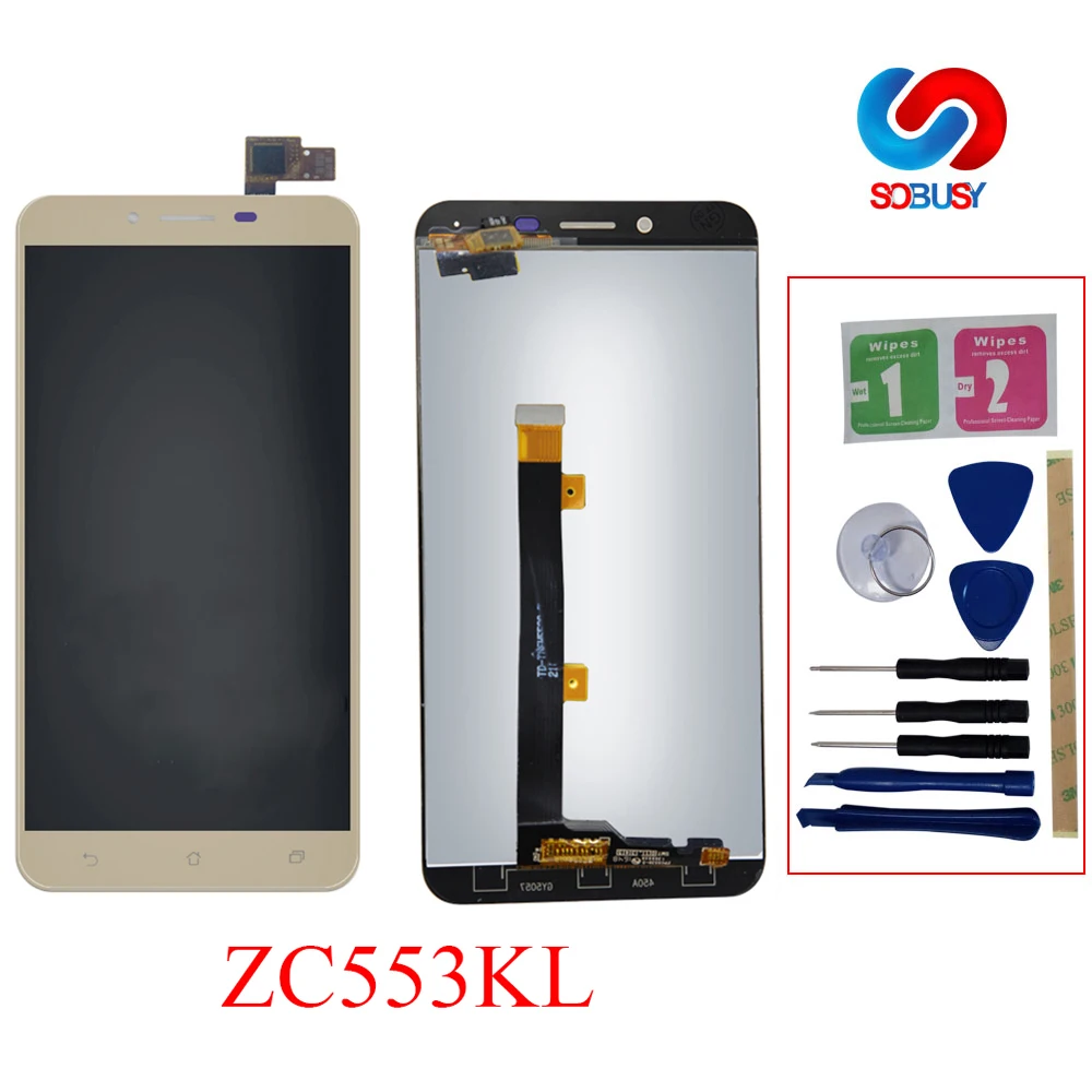 Для Asus Zenfone 3 Max ZC553KL X00DA ЖК-дисплей сенсорный экран Сенсорная панель дигитайзер