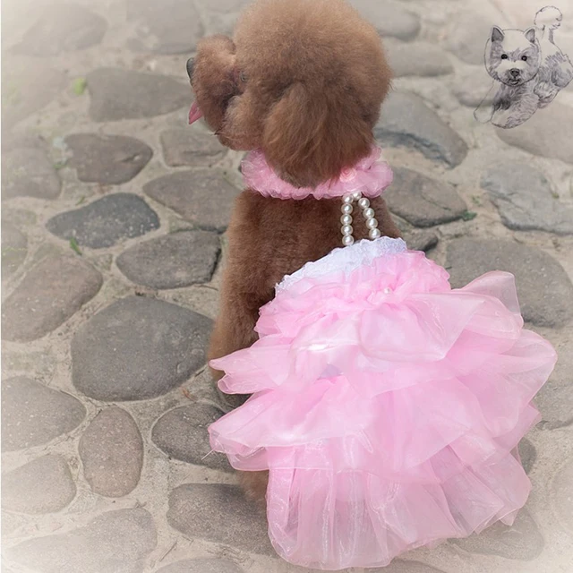 Buy Dog Wedding Dress Female Dog Clothes Summer Girl