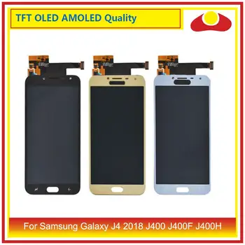 شراء10 قطعة/الوحدة لسامسونج غالاكسي J4 2018 J400F J400F J400H LCD عرض مع شاشة تعمل باللمس لوحة التحويل الرقمي لوحة كاملة J400