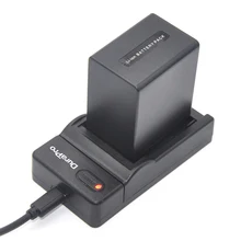 DuraPro NP-FV100 Аккумулятор + Ультра Тонкий USB Цифровой Зарядное Устройство для Sony HDR-CX190 HDR-CX200 HDR-CX210 SX83E SX63E