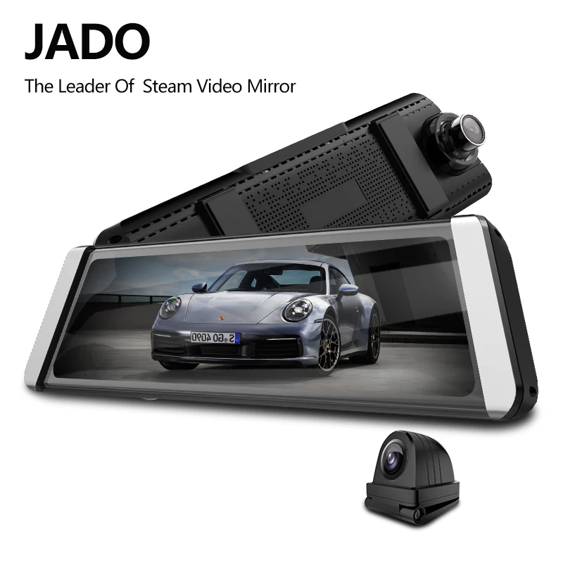 

JADO D800s X3 Stream Rearview Mirror LDWS GPS Track 10 IPS Touch Screen Full HD 1080P Car Dvrs Dash cam
