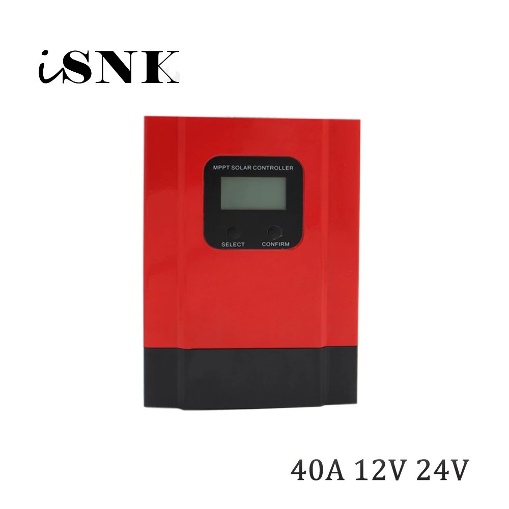MPPT солнечная зарядка r 40A 12В/24В 36В 48В ЖК дисплей seale AGM GEL Iron Li Ion литиевая батарея PWM