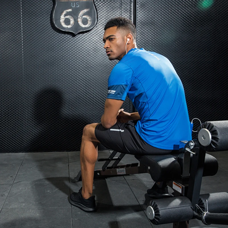 Professional  Men's Sport Running Shirt Quick Dry Short Sleeve Basketball Soccer Training T Shirt Men Gym Clothing Sportswear