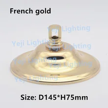 145 мм золото хром черный потолок поднялся потолок навес для LED подвеска Кристалл лампы Американский люстры базы Освещение аксессуары