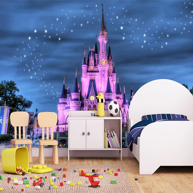 HD Фэнтези звездное небо замок 3D обои детская комната ресторан современный новейший дизайн Декор интерьера Фреска Papel де Parede