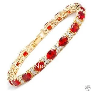 Новое поступление Великолепный красный браслет-цепочка с кристаллами цепи модные ювелирные изделия