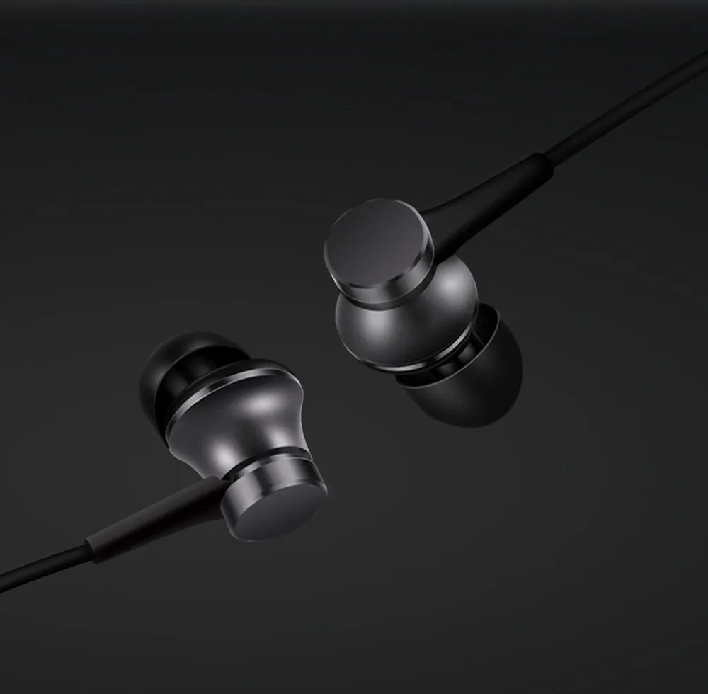 Оригинальные наушники Xiaomi Piston In Ear, новая версия, гарнитура 3,5 мм, наушники с микрофоном для телефона Xiaomi Mi8 Note 7 Pro Mi9 huawei - Цвет: Черный