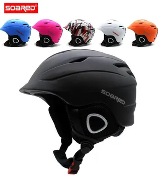 

SOARED Ski Helmet Integrally-molded Skiing Helmets Safety Protect Adult Kids Thermal Ultralight Snowboard Skateboard Head Wear