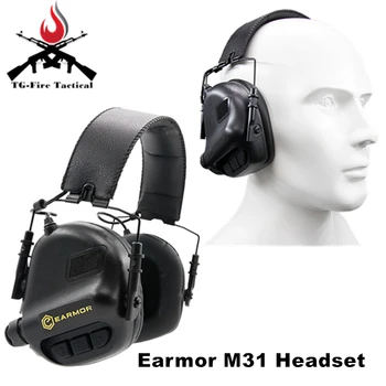 

OPSMEN Earmor Tactical Airsoft Headphones M31 Aviation Headset Hearing Protector Sport Earmuff Active Headphones For Shooting