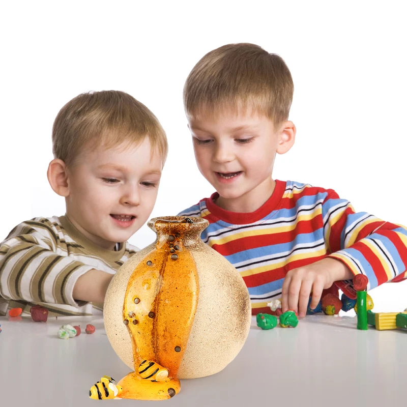 

Drop shpping Honeybee Mixing Cloud Slime Putty Scented Stress Clay Toy Gift for Kawaii Kids clear slime fluffy squishy toys