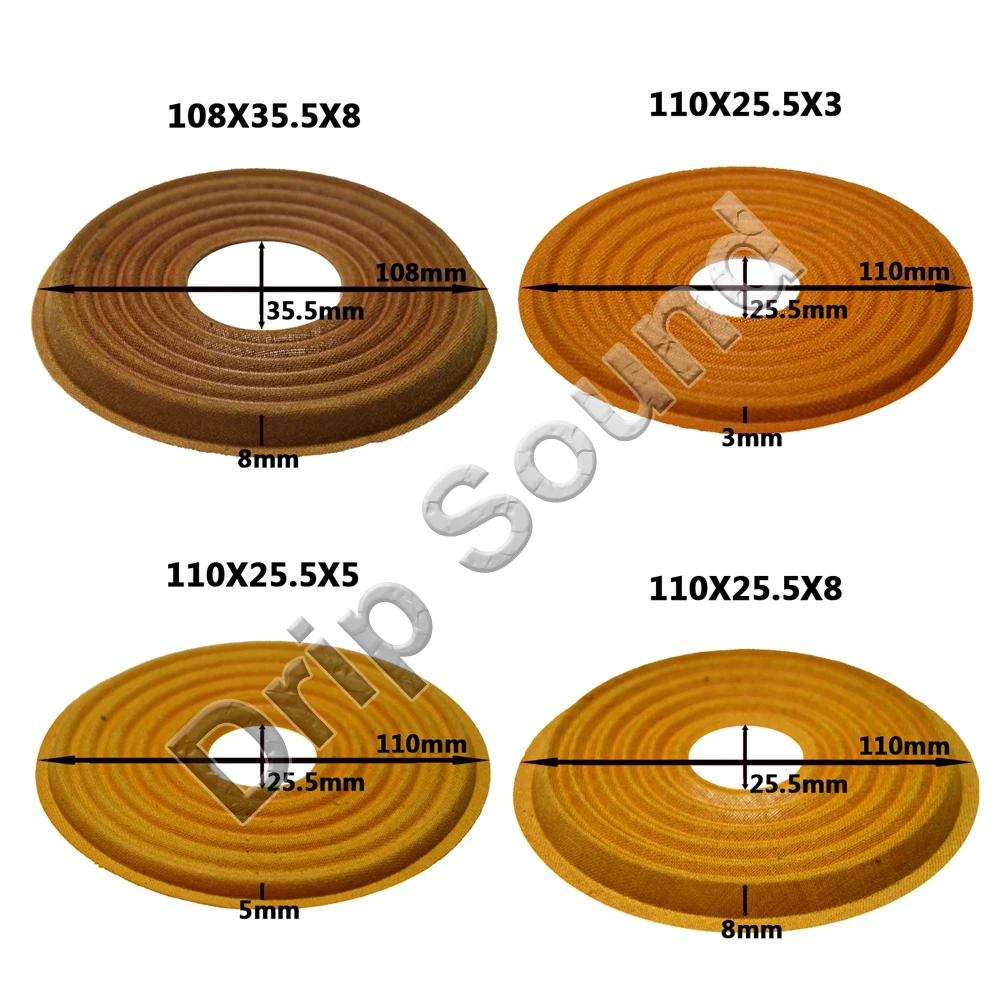 105x25.5//107x25.5//110x25.5mm Speaker Spider Speaker Damper Woofer Repair Parts