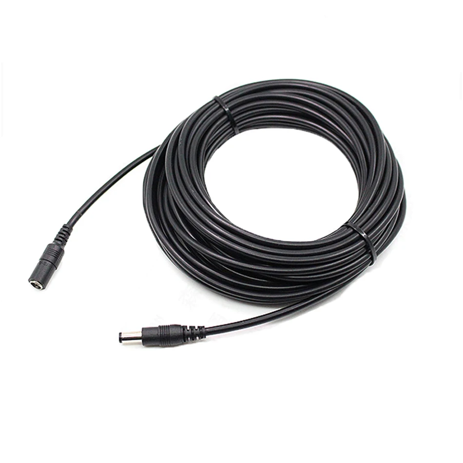 10FT 3 м 5.5 мм x 2.1 5.5/2.1 12 В DC Мужской Женский удлинитель шнур 20awg для видеонаблюдения