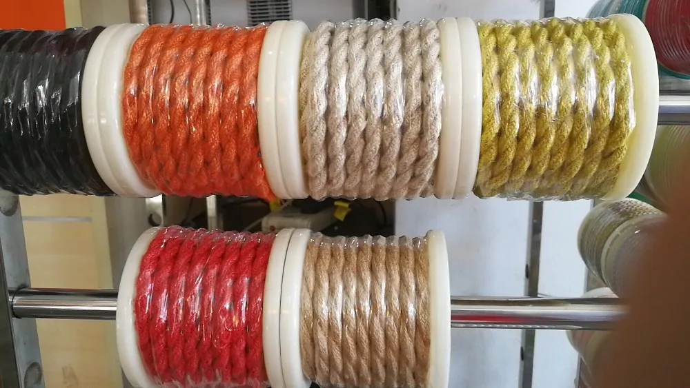 10m/lot 2x0.75 Vintage Electrical rope Wire Twisted Cable Retro Braided Fabric DIY led pendant lamp hemp wire lamp power cord