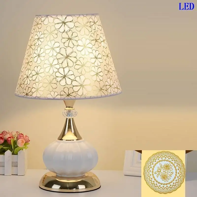 Version H Noel стол Decoracao Каса Tete горит ШАМБРЕ домашний деко Lampara El Dormitorio Abajur Para лампа Кватро де меса прикроватная лампа - Цвет абажура: Version H