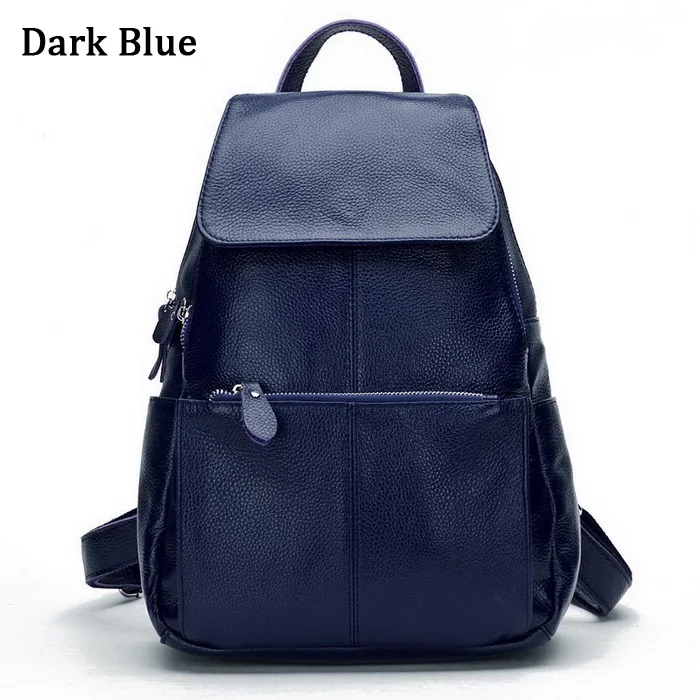 trendy sling bags 2022 HOT 100% Soft Genuine Cow Leather Cowhide Women's Female Top Layer Nature Cow Skin Girl School Book Shopping Bags Knapsack most stylish backpacks