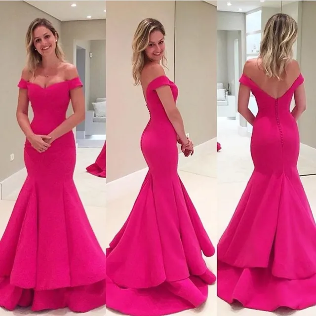 Rose Red Evening Dress